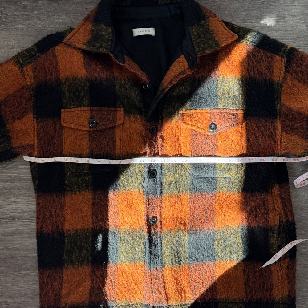 Anine Bing Samone Wool-Blend Trucker Jacket - Picture 12 of 15